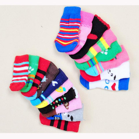 Cute Anti Slip Pet Knits Socks