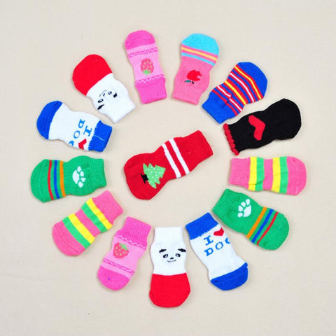 Colorful Indoor Cute Dog Cotton Socks